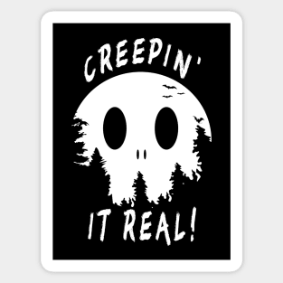 Creepin' It Real Camping Sticker